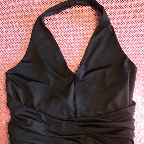SOLD GUESS Dressy Black Halter Romper Large - Picture 7 of 11